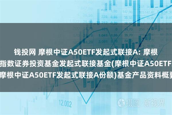 钱投网 摩根中证A50ETF发起式联接A: 摩根中证A50交易型开放式指数证券投资基金发起式联接基金(摩根中证A50ETF发起式联接A份额)基金产品资料概要更新